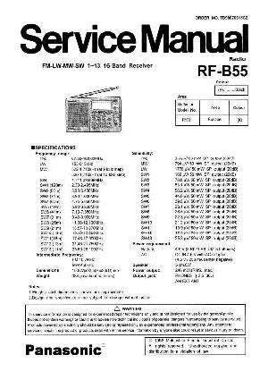 Сервисная инструкция Panasonic RF-B55 ― Manual-Shop.ru