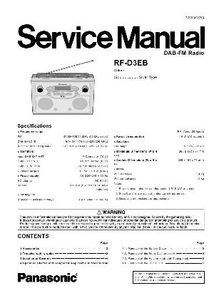 Сервисная инструкция Panasonic RF-D3EB ― Manual-Shop.ru
