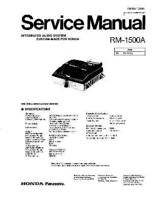 Сервисная инструкция Panasonic RM-1500A HONDA ― Manual-Shop.ru