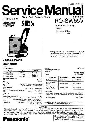 Сервисная инструкция Panasonic RQ-SW55V ― Manual-Shop.ru