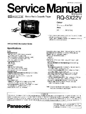 Сервисная инструкция Panasonic RQ-SX22V ― Manual-Shop.ru