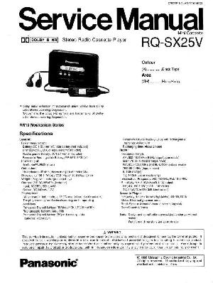 Сервисная инструкция Panasonic RQ-SX25V ― Manual-Shop.ru
