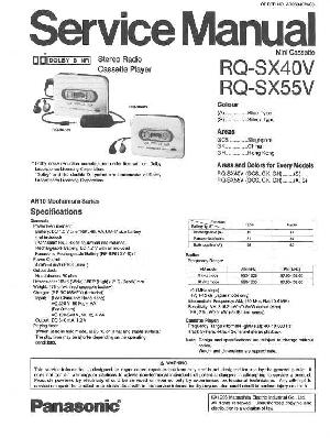Сервисная инструкция Panasonic RQ-SX40V ― Manual-Shop.ru