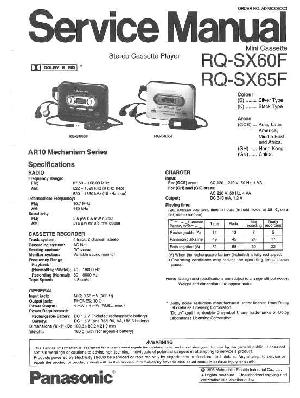 Сервисная инструкция Panasonic RQ-SX60F, RQ-SX65F ― Manual-Shop.ru