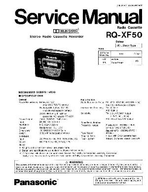 Сервисная инструкция Panasonic RQ-XF50 ― Manual-Shop.ru