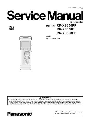 Сервисная инструкция Panasonic RR-XS350EE ― Manual-Shop.ru