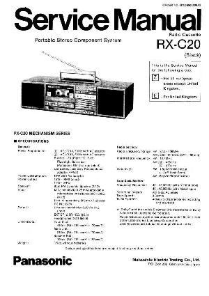 Сервисная инструкция Panasonic RX-C20 ― Manual-Shop.ru