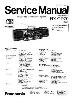 Сервисная инструкция Panasonic RX-CD70 ― Manual-Shop.ru
