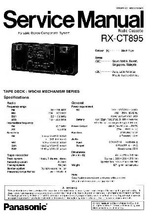 Сервисная инструкция Panasonic RX-CT895 ― Manual-Shop.ru
