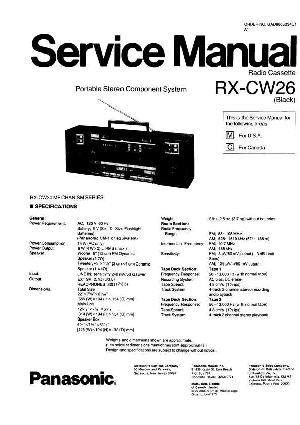 Сервисная инструкция Panasonic RX-CW26 ― Manual-Shop.ru