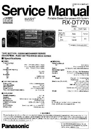 Сервисная инструкция Panasonic RX-DT770 ― Manual-Shop.ru