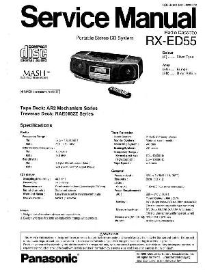 Сервисная инструкция Panasonic RX-ED55 ― Manual-Shop.ru