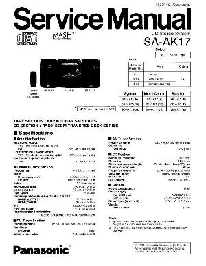 Сервисная инструкция Panasonic SA-AK17 ― Manual-Shop.ru