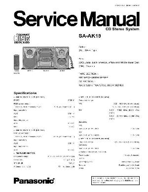 Сервисная инструкция Panasonic SA-AK18 ― Manual-Shop.ru