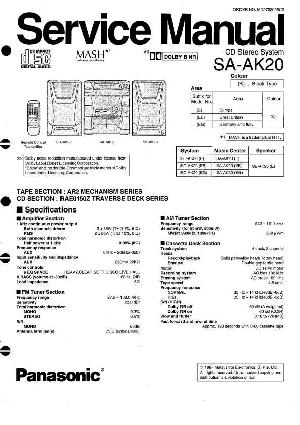 Сервисная инструкция Panasonic SA-AK20 ― Manual-Shop.ru