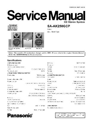 Сервисная инструкция Panasonic SA-AK250GCP ― Manual-Shop.ru