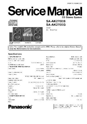 Сервисная инструкция Panasonic SA-AK270 ― Manual-Shop.ru