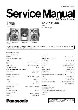 Сервисная инструкция Panasonic SA-AK340EE ― Manual-Shop.ru