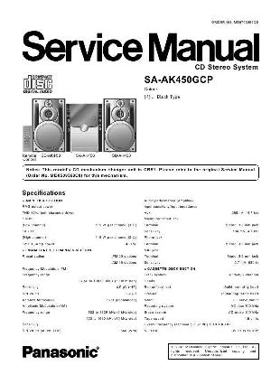 Сервисная инструкция Panasonic SA-AK450GCP ― Manual-Shop.ru