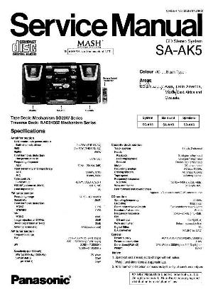Сервисная инструкция Panasonic SA-AK5 ― Manual-Shop.ru
