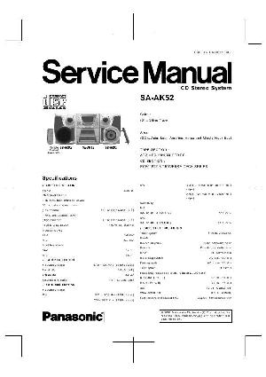 Сервисная инструкция Panasonic SA-AK52 ― Manual-Shop.ru