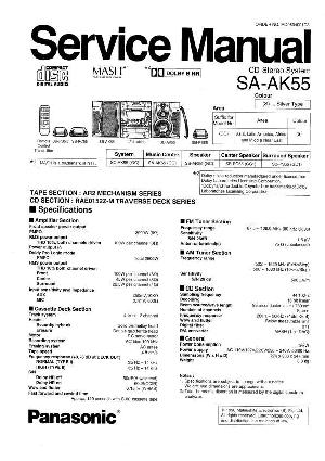 Сервисная инструкция Panasonic SA-AK55 ― Manual-Shop.ru