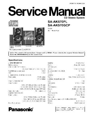 Сервисная инструкция Panasonic SA-AK570PL, GCP ― Manual-Shop.ru