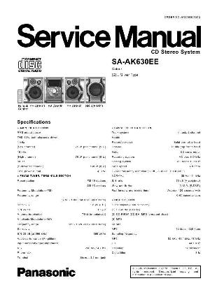 Сервисная инструкция Panasonic SA-AK630EE ― Manual-Shop.ru