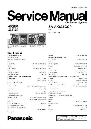 Сервисная инструкция Panasonic SA-AK631GCP ― Manual-Shop.ru