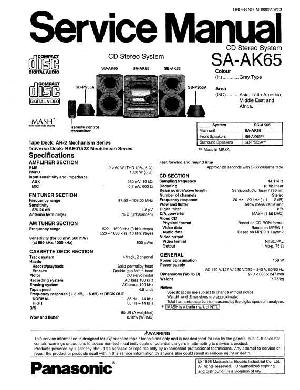 Сервисная инструкция Panasonic SA-AK65 ― Manual-Shop.ru