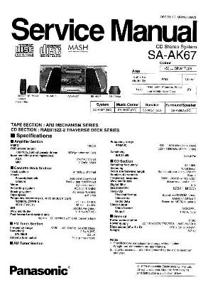 Сервисная инструкция Panasonic SA-AK67 ― Manual-Shop.ru