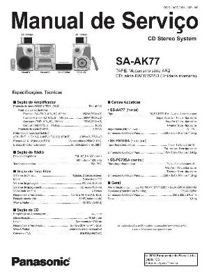 Сервисная инструкция Panasonic SA-AK77 (SC-AK77) ― Manual-Shop.ru