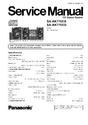Сервисная инструкция Panasonic SA-AK770E ― Manual-Shop.ru