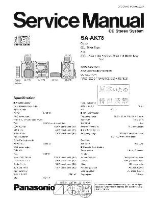 Сервисная инструкция Panasonic SA-AK78GC ― Manual-Shop.ru