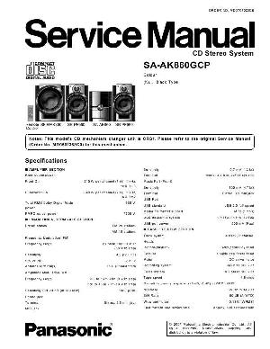 Сервисная инструкция Panasonic SA-AK860GCP ― Manual-Shop.ru