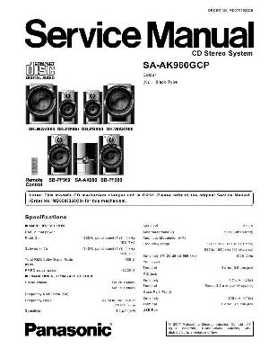 Сервисная инструкция Panasonic SA-AK960GCP ― Manual-Shop.ru