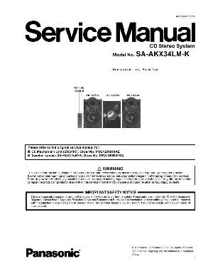 Сервисная инструкция Panasonic SA-AKX34LM-K ― Manual-Shop.ru