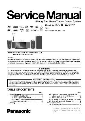 Сервисная инструкция Panasonic SA-BTX70PP ― Manual-Shop.ru