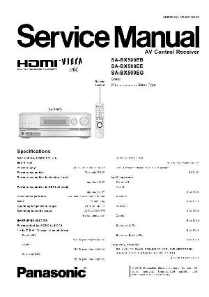 Сервисная инструкция Panasonic SA-BX500 ― Manual-Shop.ru