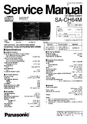 Сервисная инструкция Panasonic SA-CH64M ― Manual-Shop.ru