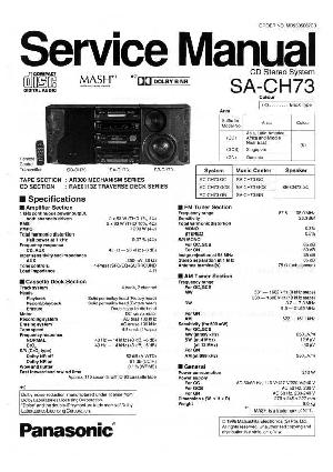 Сервисная инструкция Panasonic SA-CH73 ― Manual-Shop.ru