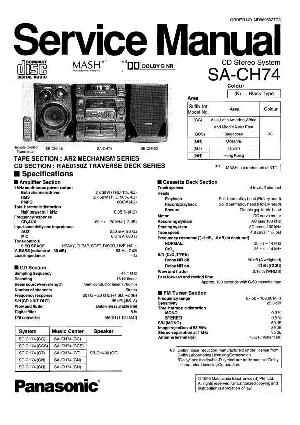 Сервисная инструкция Panasonic SA-CH74GC, GCS, GN, GT, GH ― Manual-Shop.ru
