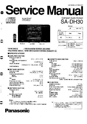 Сервисная инструкция Panasonic SA-DH30 ― Manual-Shop.ru