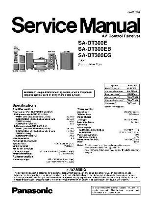 Сервисная инструкция Panasonic SA-DT300 ― Manual-Shop.ru