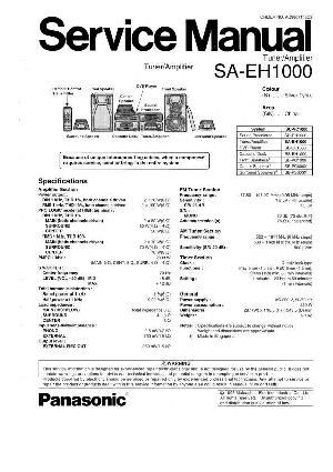 Сервисная инструкция Panasonic SA-EH1000 ― Manual-Shop.ru