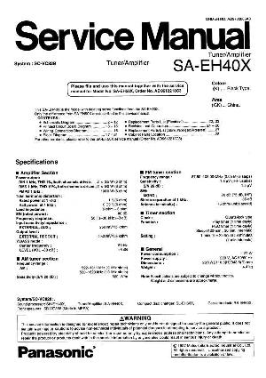 Сервисная инструкция Panasonic SA-EH40X ― Manual-Shop.ru