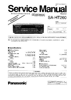 Сервисная инструкция Panasonic SA-HT260PP ― Manual-Shop.ru