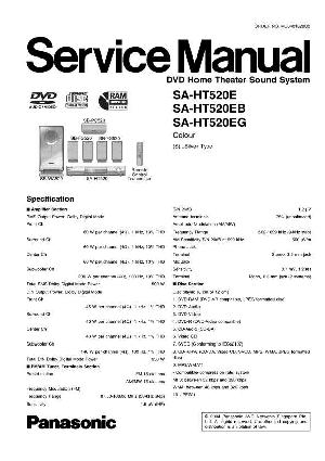 Сервисная инструкция Panasonic SA-HT520E ― Manual-Shop.ru