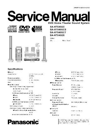 Сервисная инструкция Panasonic SA-HT540GC ― Manual-Shop.ru