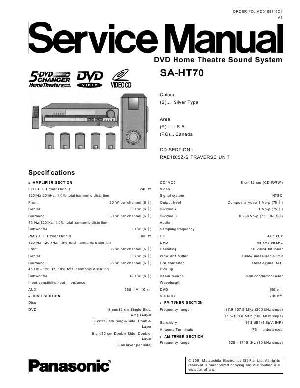 Сервисная инструкция Panasonic SA-HT70 ― Manual-Shop.ru